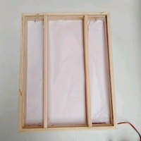 Pinewood LED 3 Part Frame  - 24/18/2inch, Mdf Base