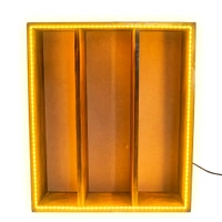 Pinewood LED 3 Part Frame  - 24/18/2inch, Mdf Base