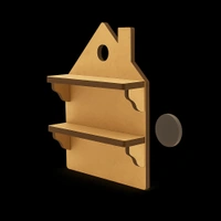 Hut Miniature Fridge Magnet  - 5/4"