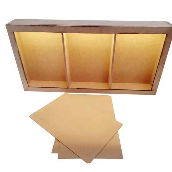 Long Horizontal Mdf Shadow Box  - 24/14/3" or 61/36/7.5 cm