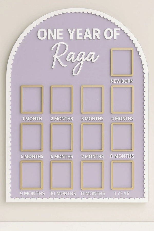 Baby One Year Photo Frame / My First Year Baby Photo Frame 