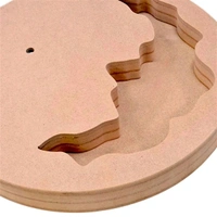 Geode/ Agate Flower Preservatio Mdf Clock Base  - 18inch, 40mm