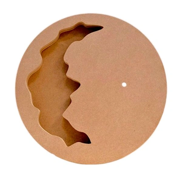 Geode/ Agate Flower Preservatio Mdf Clock Base  - 20inch, 40mm