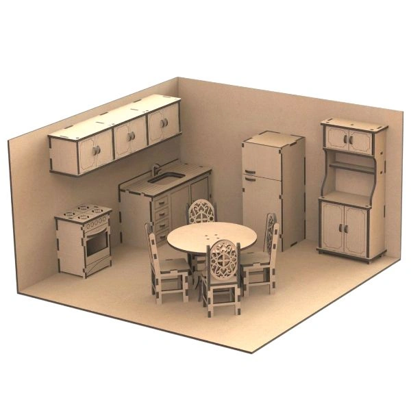 DIY kitchen room Box - 10/10/10 Inch, Open Room - Without Acrylic