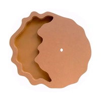Geode/ Agate Flower Preservatio Mdf Clock Base  - 20", 40mm