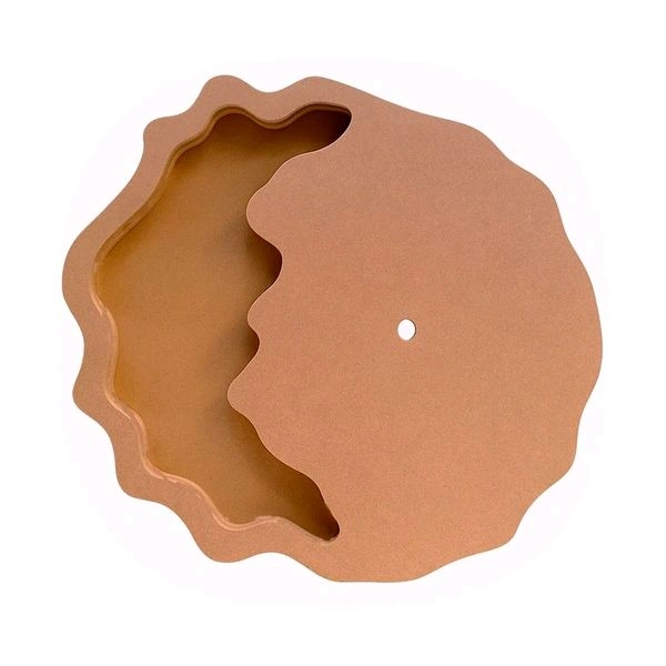 Geode/ Agate Flower Preservatio Mdf Clock Base  - 20", 40mm
