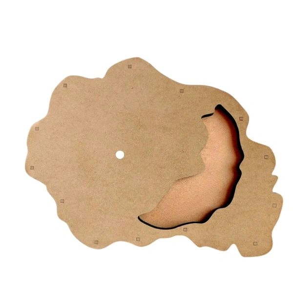 Geode/ Agate Flower Preservation Mdf Clock Base  - 20", 40mm