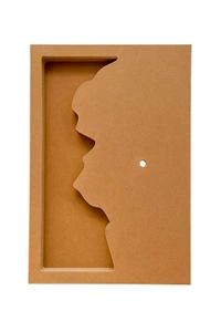 Geode/ Agate Flower Preservation Mdf Clock Base  - 20", 40mm