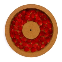 Mdf Flower Preservation/ Casting Resin Clock - 16"