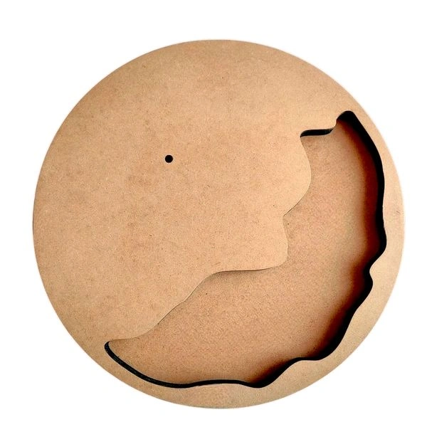 Geode/ Agate Flower Preservation Mdf Clock Base  - 20", 24mm