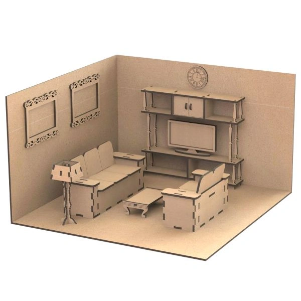 DIY  Living room  Miniature Room Box