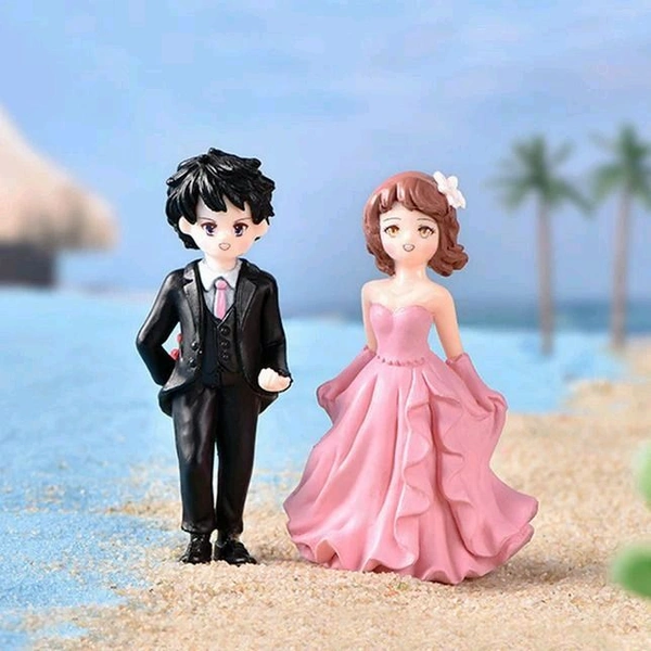 Miniature Wedding Couple- Pair