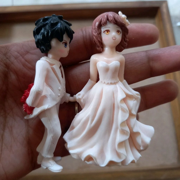 Miniature Wedding Couple Pair