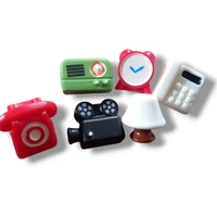 Miniature House Essentials Lamp, Clock Etc - 6 Pcs in a Set, 3 Sets