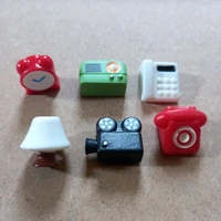 Miniature House Essentials Lamp, Clock Etc - 6 Pcs in a Set, 3 Sets