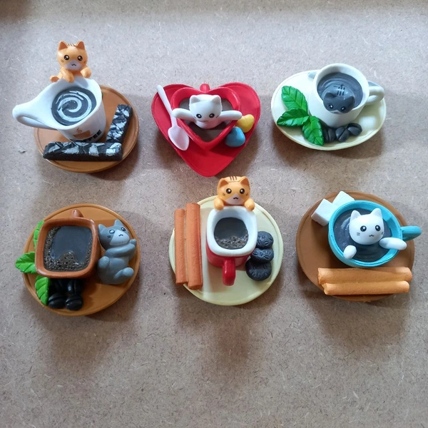 Cute Miniature Fridge Magnet-6 Pcs Set - 3 Sets