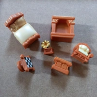 Miniature Bedroom Set Of 6pcs - 1 Set