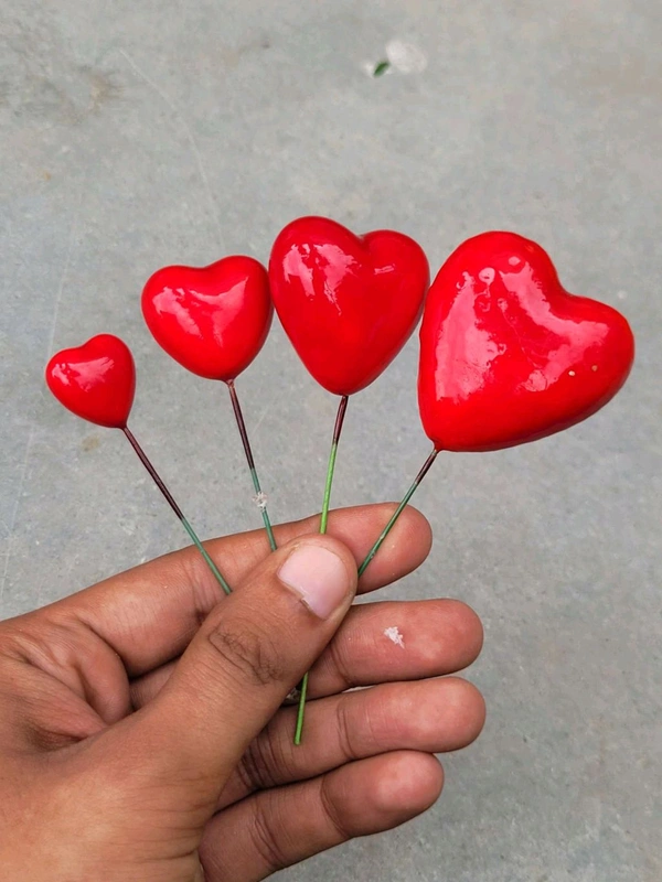 Red Heart Miniature Balloons Set - Mixed Size, 20 Pcs