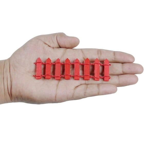 Miniature Garden Fence- 4 Pc - L-9.6/H-2.2cm.