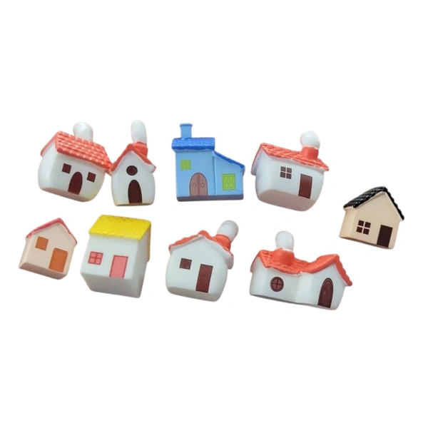 Miniature Huts House Set-9 Pcs 