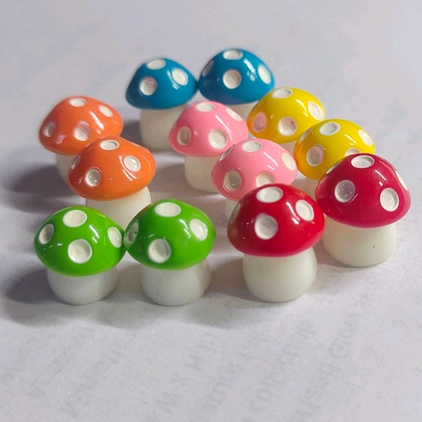 Miniature mushrooms-10 Pc