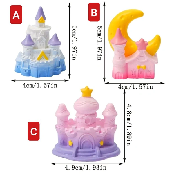 Miniature Fairy Castle  - All-set Of 3