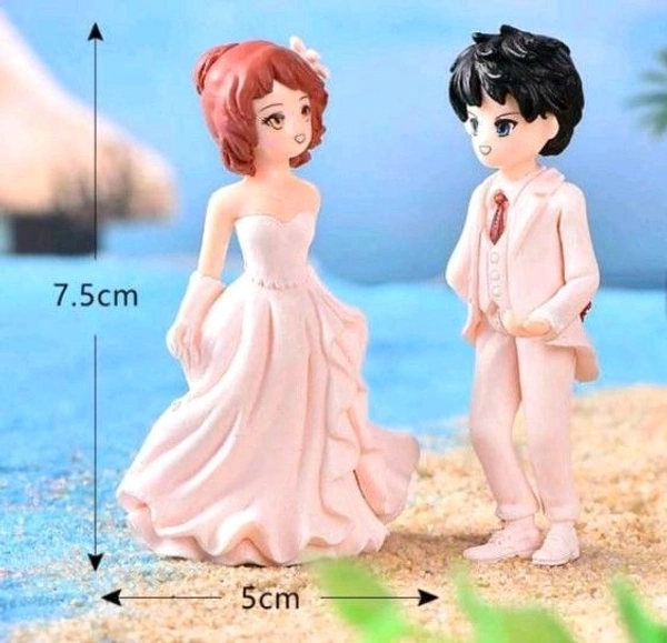 Miniature Wedding Couple Pair