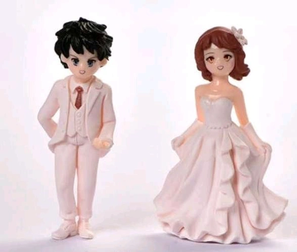 Miniature Wedding Couple Pair
