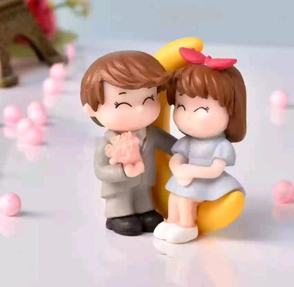 Miniature Couple On Moon 