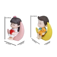 Miniature Moon Fuigures - Both Pcs