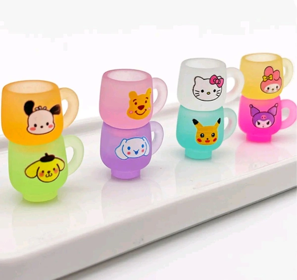 Miniature Cute Cups - 8 Pcs