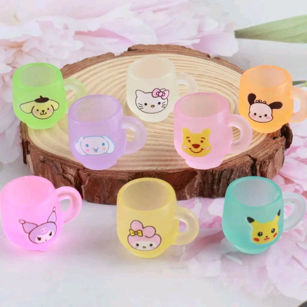 Miniature Cute Cups - 8 Pcs
