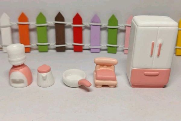 Miniature Kitchen Dollhouse Set - 1set