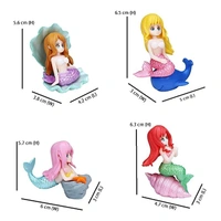 Miniature Cute Mermaids - 4 Pcs