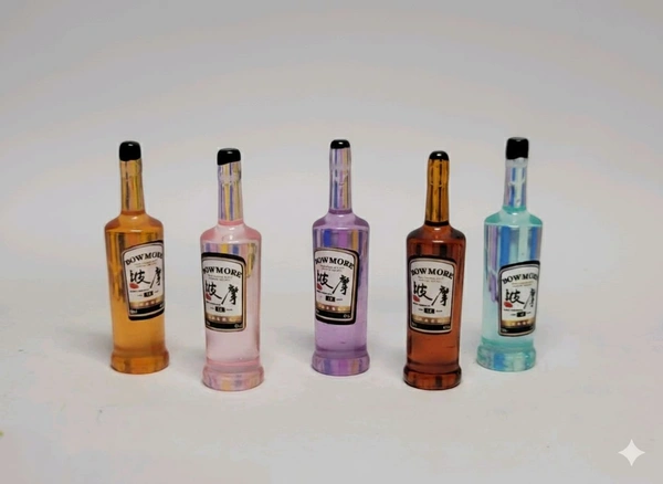 Miniature Wine Bottle -5 Pcs