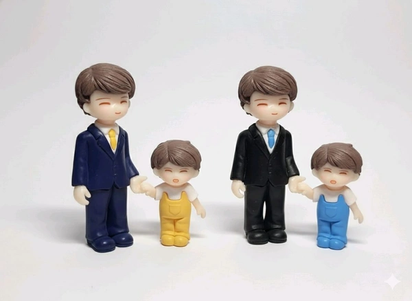 Miniature Father Son Figure