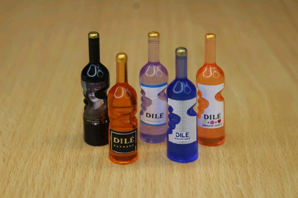 Miniature Wine Bottle -5 Pcs