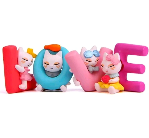 Miniature LOVE CAT THEME Alphabet 