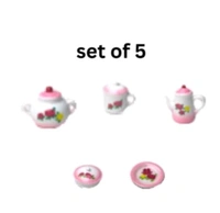 Miniature Floral Kitchen Utensils Set