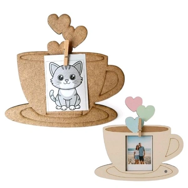 Tea Love Cup Mdf Photo Fridge Magnet - 10 pcs