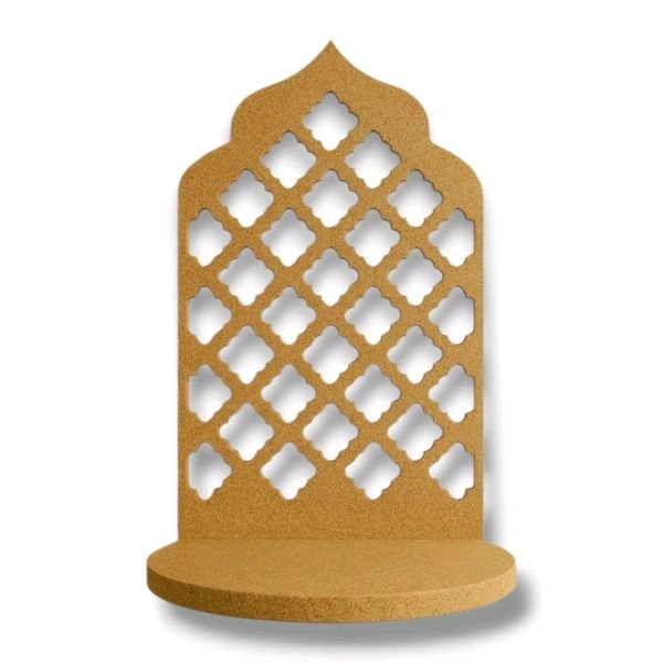 Mini Mdf Jharokha/Diya Stand/ Wall Shelf - 6/4/2.25", 5 pcs