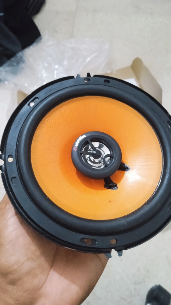 Car Speaker 6.5 inch Size , Sound Fox Brand, 2way Type, 350w Max Power,  One Set(two Speakers) Speaker With Dome Tweeter & Net