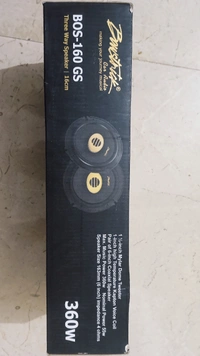 Car Speaker 6 inch Size , Bowstrick Brand Gold Series,  3way Type, 360w Max Power,  One Set(two Speakers) Speaker With Mylar Dome Tweeter
