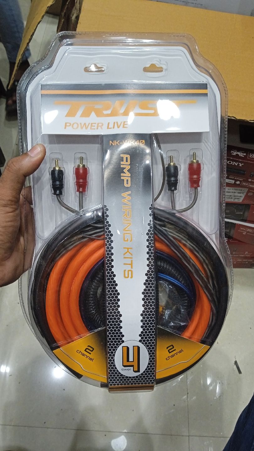 Car subwoofer cable deals kit