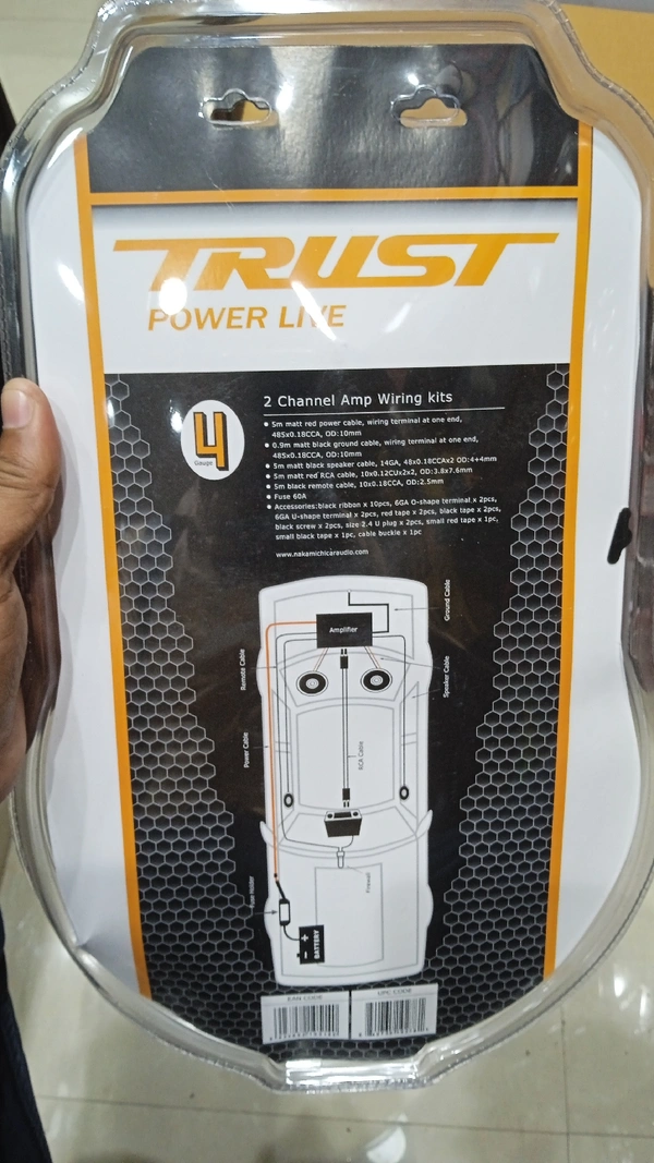 Trust Brand Car Subwoofer Wiring Kit Good Quality Heavy Purposes 4 gauge
