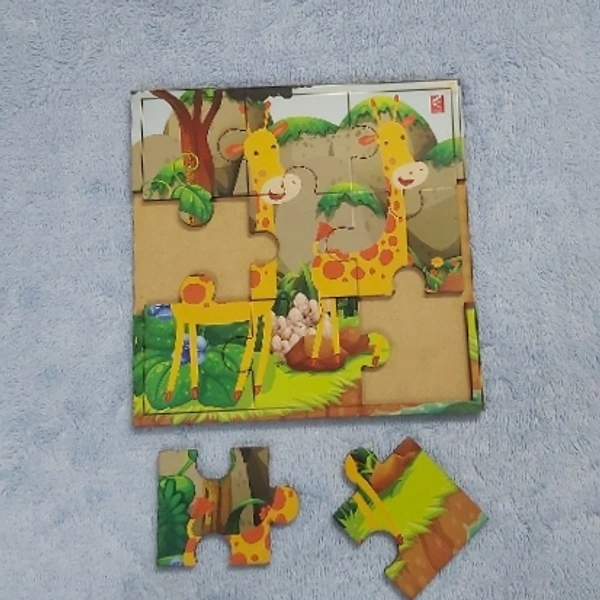 Wissen Wooden Giraffe Jigsaw Puzzle - 0.130, 15cm×15cm