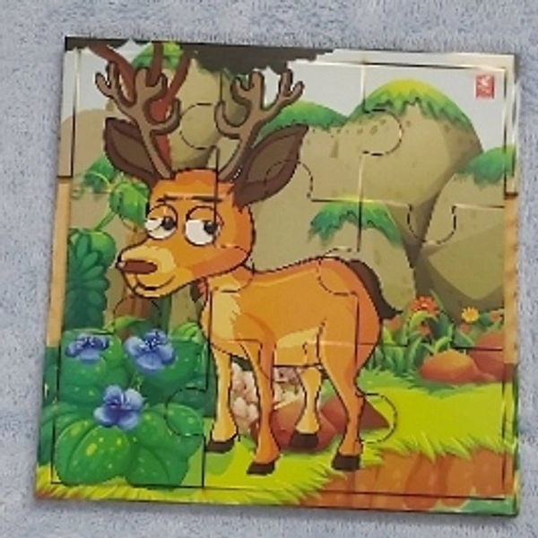 Wissen Wooden Deer Jigsaw Puzzle - 0.130, 15cm×15cm