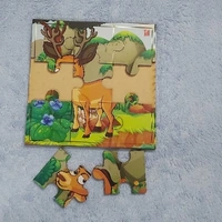 Wissen Wooden Deer Jigsaw Puzzle - 0.130, 15cm×15cm