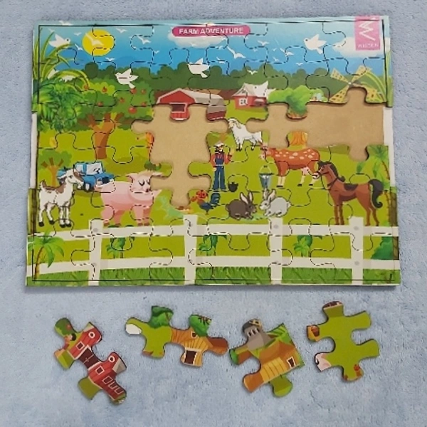 Wissen Wooden Farm Puzzle Jigsaw Puzzle  - 0.508, 30cm×22.5cm