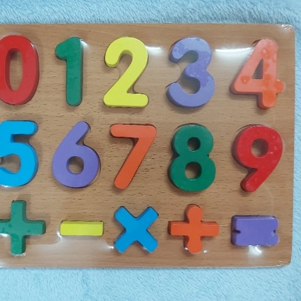 Wooden 123 1 To 9 3D Puzzle Plain - 30cm×23cm, 0.404